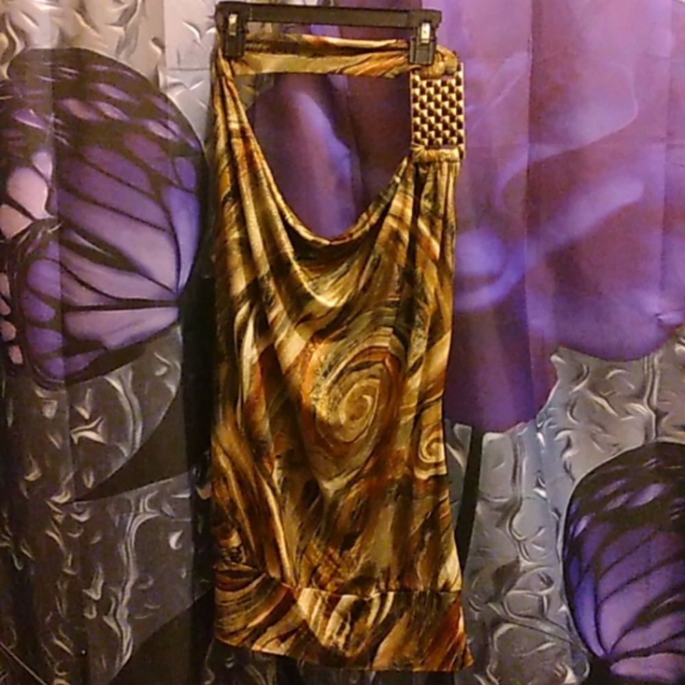 Sleeveless silk top
